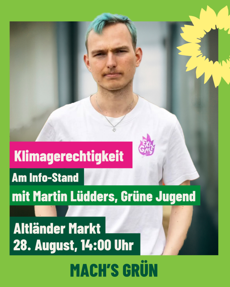 Martin Lüdders am Info-Stand