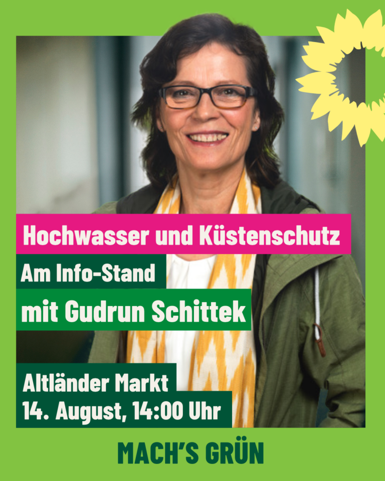 Gudrun Schittek am Info-Stand